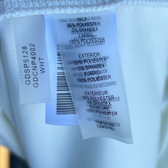 ๐ Guess White One-Shoulder Chain Detail Asymmetric Dress Greek-Inspired Style 14 - Picture 13 of 15